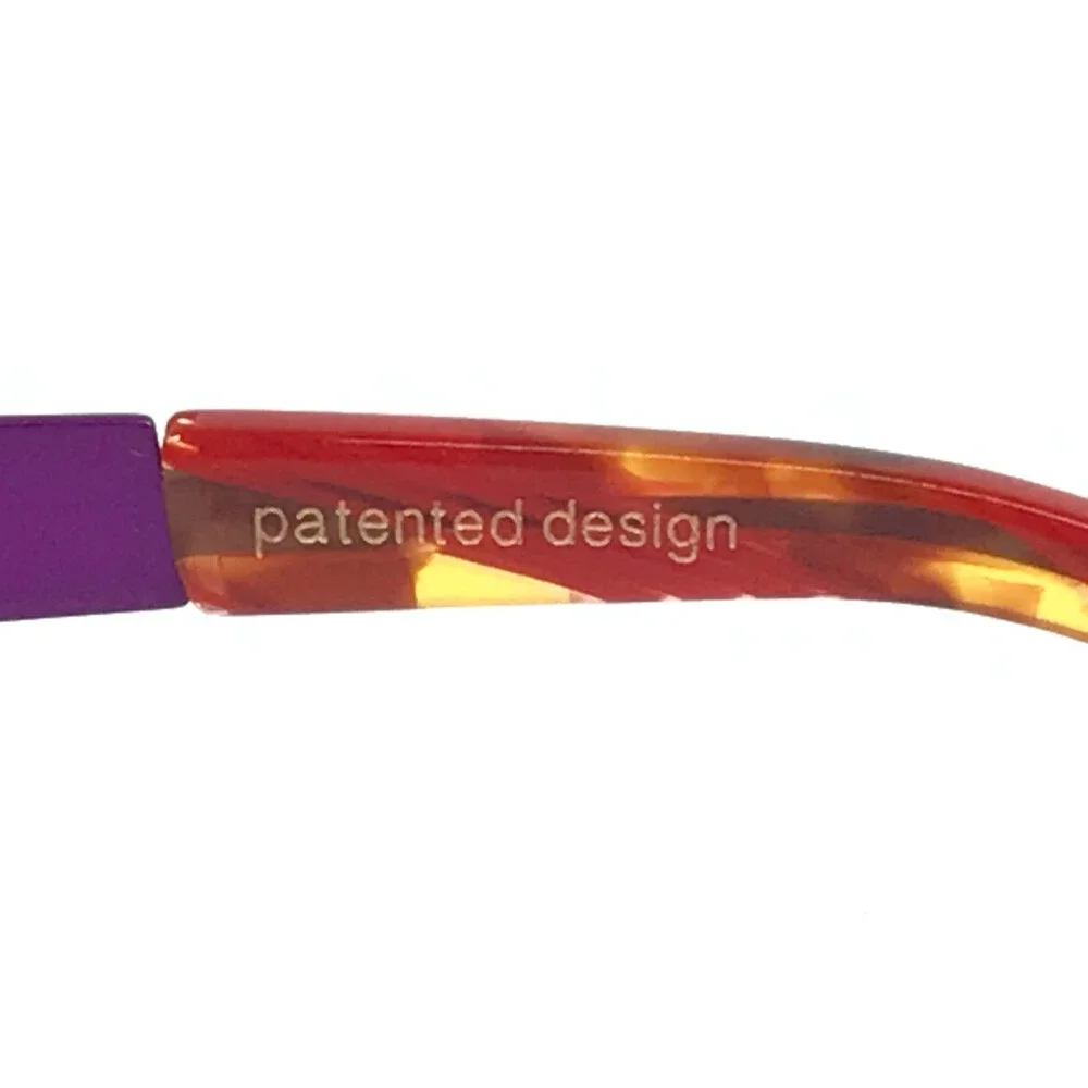 BOZ Eyeglasses Frames ZEBRA 7232 Purple Panther Red Cat Eye Full Rim 54-16-135